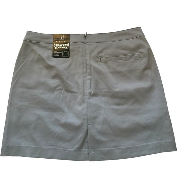 NWT PGA TOUR 17" Golf Skort with Comfort Stretch Waistband, Sleet, Size 8 - Picture 9 of 9